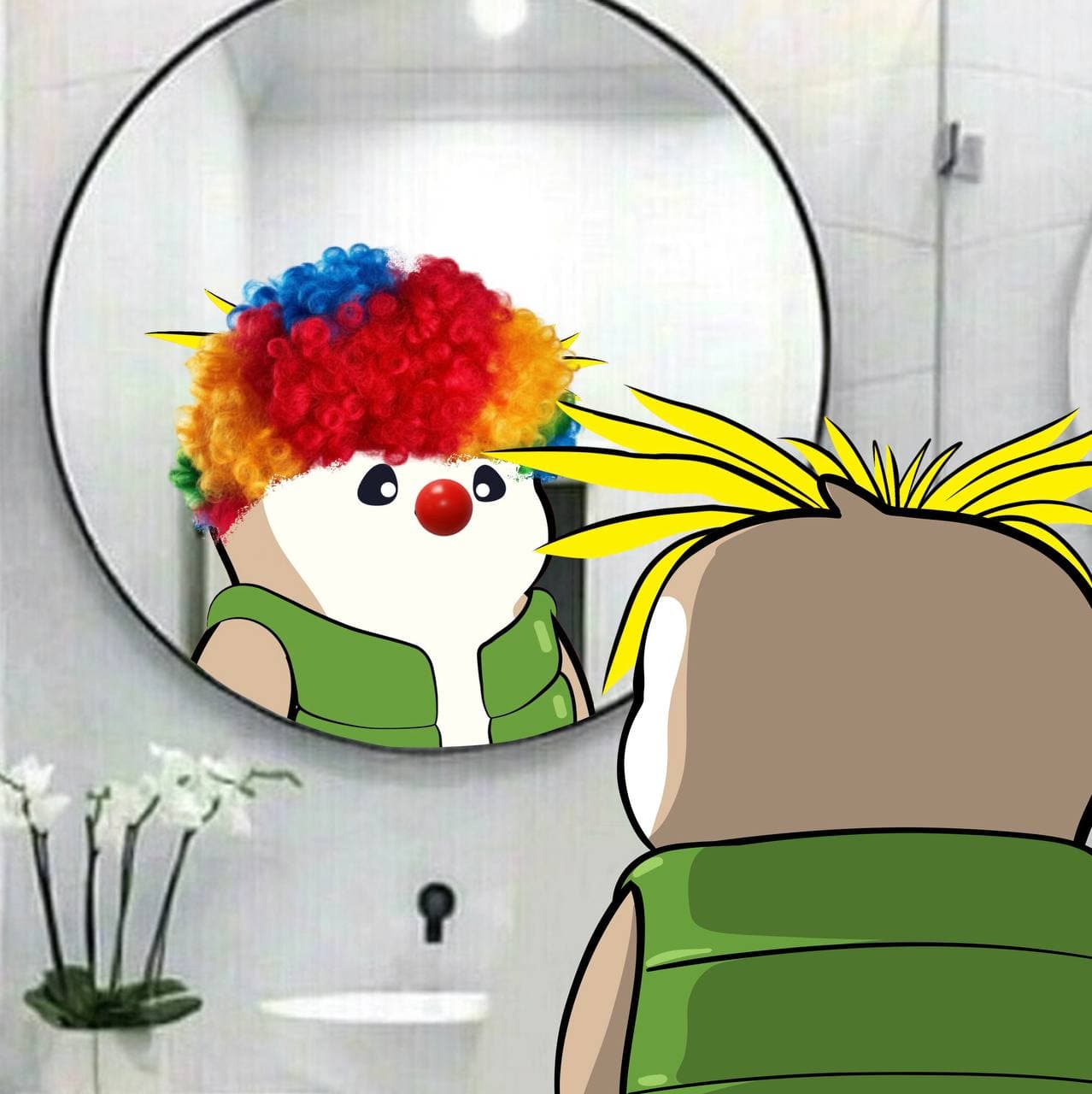 Clown mirror